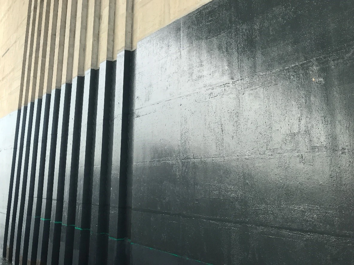 Exterior concrete coating-work reference supplied by the company